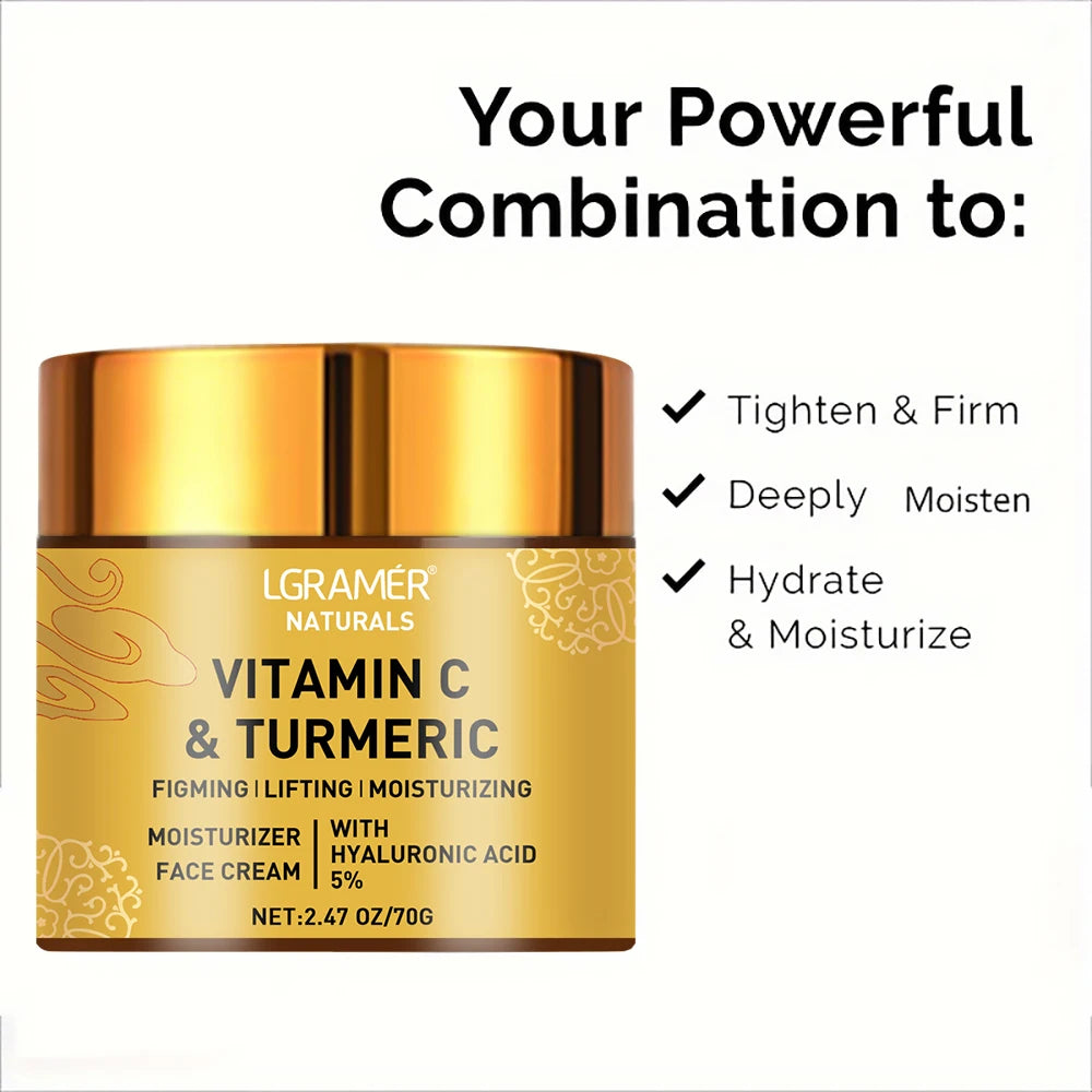 Turmeric Vitamin C Face cream Retinol Moisturizing Firming Hyaluronic
